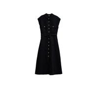 Linen Wrap Dress for Women Salsa Jeans Midi Noir S