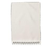 linen702 CHAIR ARM COVERS OR CHAIR BACKS TRIMMED WITH A QUALITY MACRAME FLARED FLOWER LACE. EASY CARE QUALITY PRODUCT (CHAIR BACKS WHITE (54461))
