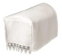 linen702 CHAIR ARM COVERS OR CHAIR BACKS TRIMMED WITH A QUALITY MACRAME FLARED FLOWER LACE. WHITE IN COLOUR EASY CARE QUALITY PRODUCT (CHAIR ARM COVERS (pairs) WHITE (54460))