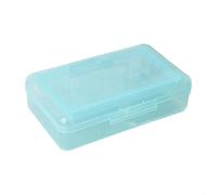 linenb Pencil Boxes 3pcs Large Capacity Pencil Case Double Layer Clear Pen Box Pen Case Pencil Organizers for Student Kid(Blue)
