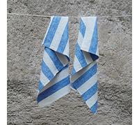 LinenMe 47 x 65 cm Linen Philippe Hand and Guest Towels, Set of 2, Blue