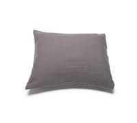 LinenMe Graphite Washed Bed Linen Pillow Case, KING (50 x 90 cm)