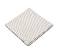LinenMe Jazz 53% Linen 47% Cotton Tea Towels for Kitchen, 18"x28" Pack of 4 Dish Towel Set, Absorbent & Quick Drying Cloth with Hanging Loop, Beige Striped