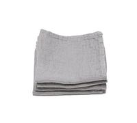 LinenMe Linen Waffle Wash Cloths (Set of 4), Graphite, 12" x 12"