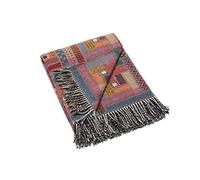 LinenMe Marta Throw, Red/Green, 130 x 190 cm