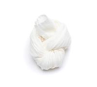 LinenMe White Linen Summer Scarf Garza, 65 x 200 cm