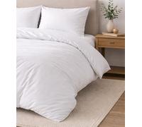 Linens Limited 100% Egyptian Cotton 200 Thread Count Duvet Cover, White, Super King