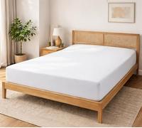 Linens Limited 100% Egyptian Cotton 200 Thread Count Fitted Sheet Extra Deep 16 Inch, White, Three Quarter