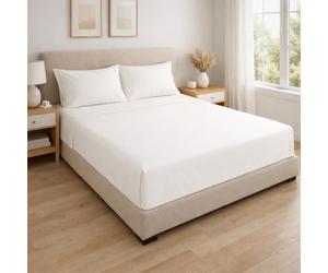 Linens Limited 100% Egyptian Cotton 400 Thread Count Flat Sheet, White, Single