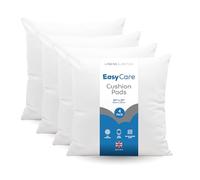 Linens Limited - Cushion Insert 50cm x 50cm, Made in the UK, Soft and Plump, Non-Allergenic Sofa Cushion Pad, Easy to Clean, Square Cushion Inner, Perfectly Fits Covers (White) (4 Pack)