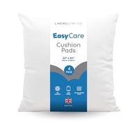 Linens Limited - Cushion Insert 60cm x 60cm, Made in the UK, Soft and Plump, Non-Allergenic Sofa Cushion Pad, Easy to Clean, Small Cushion Inner, Perfectly Fits Covers (White) (4 Pack)