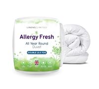 Linens Limited - Double Duvet 10.5 Tog, Made in the UK, Allergy Fresh, All Year Round Quilt, Soft and Comfy, Anti Allergy Hollowfibre, Machine Washable (White)