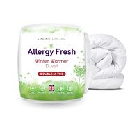 Linens Limited - Double Duvet 15 Tog, Made in the UK, Allergy Fresh, Winter Warmer, Soft and Comfy, Anti Allergy Hollowfibre, Machine Washable (White)