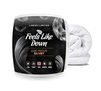 Linens Limited Feels Like Down Duvet, Made in the UK, 13.5 Tog, Super King | Luxurious Quilt, Soft and Comfy, Ultra-Fine Siliconised Hollowfibre, Machine Washable