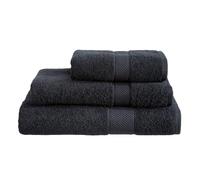 Linens Limited - Hand Towel for Bathroom and for Kitchen, Great as Face Towel, Guest Towel, and More, Turkish Cotton, Soft and Luxurious, Super Absorbent, Machine Washable (Black)