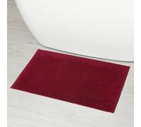 Linens Limited - Non Slip Bath Mat, Bathroom Accessory for Spa Experience, Soft and Luxurious, Turkish Cotton, Super Absorbent Long Rug, Machine Washable (Burgundy)