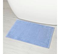Linens Limited - Non Slip Bath Mat, Bathroom Accessory for Spa Experience, Soft and Luxurious, Turkish Cotton, Super Absorbent Long Rug, Machine Washable (Light Blue)
