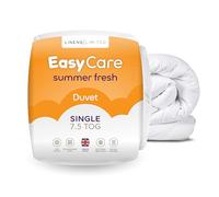 Linens Limited Single Duvet 10.5 Tog, Made in the UK, Easy Care, All Year Round Quilt, Soft and Comfy, Polypropylene Hollowfibre, Machine Washable (White)