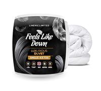 Linens Limited Single Duvet 4.5 Tog, Made in the UK, Feels Like Down, Luxurious Quilt, Soft and Comfy, Ultra-Fine Siliconised Hollowfibre, Machine Washable (White)