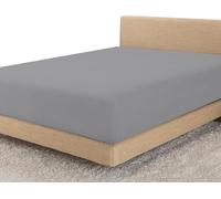 Linens World Egyptian Cotton 4FT Fitted Sheets Breathable, Anti Wrinkle 40cm Deep Pocket 200 Thread Count Grey Bedding & Linen 122 X 190 CM Small Double Fitted Sheet 3/4 Bed Sheets Fitted