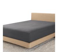 Linens World Egyptian Cotton Fitted Sheets Breathable, Anti Wrinkle 40cm Deep Pocket 200 Thread Count Single Bed Sheets Black Bedding & Linen- Single Bedding 90 X 190 CM Single Fitted Sheet