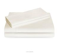 Linenspa 600 Thread Count Ultra Soft, Deep Pocket Cotton Blend Sheet Set, Dorm Room Essentials - Twin XL - Ivory