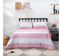 LINENSPA All-Season Reversible Designer Down Alternative Comforters - Hypoallergenic - Microfiber Fill - Machine Washable
