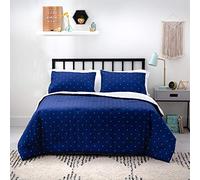 LINENSPA All-Season Reversible Designer Down Alternative Comforters - Hypoallergenic - Microfiber Fill - Machine Washable