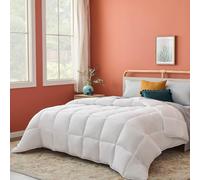 Linenspa Comforter Duvet Insert Cal King White Down Alternative All Season Microfiber-Cal King Size - Box Stitched