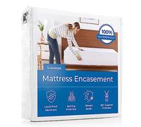 Linenspa Hypoallergenic Breathable Protector, Surface Polyester|Backing: 100 Percent Polyurethane, Mattress Encasement, Full