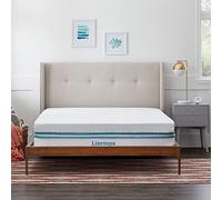 Linenspa Mattress Topper 150 x 190 cm Memory Shape | 10 cm Thickness | Cooling Gel and Washable Cover with Zip | Oeko-Tex | Double Size, White