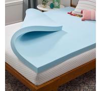 LINENSPA Memory Foam Mattress Topper - 3 Inch Gel Infused Memory Foam - Plush Feel - Cooling and Pressure Relieving - CertiPUR Certified - Dorm Room Essentials - Full Size