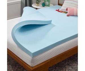 LINENSPA Memory Foam Mattress Topper - 3 Inch Gel Infused Memory Foam - Plush Feel - Cooling and Pressure Relieving - CertiPUR Certified - Dorm Room Essentials - Full Size