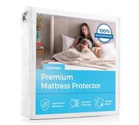 Linenspa Waterproof Smooth Top Premium Full XL Mattress Protector, Breathable & Hypoallergenic Full XL Mattress Covers - Packaging may vary, White