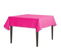 LinenTablecloth 54-Inch Square Polyester Tablecloth Fuchsia