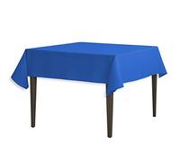LinenTablecloth 54-Inch Square Polyester Tablecloth Royal Blue