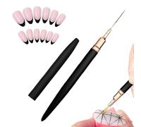 Liner Brush - Metal Thin Art Pen, Easy Grip Design Detailing Tool for Painting Patterns | Perfect for Salon Decoration, Artistic Pattern Creation, Drawing, Creative Manicure Work, Beauty