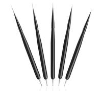 Liner Brush Nail Art, Fine Thin Nails Art Brushes For Gel Nails, Double-End Painting Design Detail Brush And Dotting Tool For Nail Art, 4/8/12/15/20mm For Diy & Professional Painting,Drawing