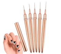 Liner Brush | Striped Brushes 5 Pieces | 5/8/13/20/25mm Detail Drawing Brush, Painting Art Design Pen Set for Long Lines, Professional Nail