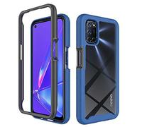 Liner Clear Case for OPPO A52 / OPPO A72 / OPPO A92, Military Grade Full Body Rugged Armor Case Cover, Heavy Duty Dropproof Shockproof Case for OPPO A52 / OPPO A72 / OPPO A92 - Dark blue