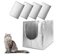 Liner F Compatible with Modkat Flip Litter Box - Reusable Liners for Flip Litter Box - Liner F for Cat Litter Box (4 Pack)