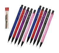 Liner Mechanical Pencils, 1.0mm Lead Size, Pack of 10, Rubber Tipped, Trio Grip, Propelling Pencils, Write Draw Sketch, School Office Home Use, iZOFAX Black Ball Pen