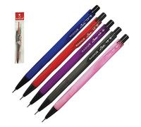 Liner Mechanical Pencils, 1.0mm Lead Size, Pack of 5, Rubber Tipped, Trio Grip, Propelling Pencils, Write Draw Sketch, School Office Home Use, iZOFAX Black Ball Pen