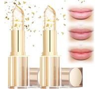Lineraparnts Transferproof Color-Changing Lipstick, Auto-Tints on Contact! Lip Balm Color Changing, Smart Color Shift, Natural & Flattering, Crystal Flower Lipstick (2pcs)
