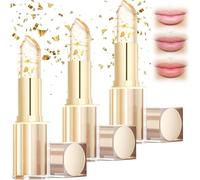 Lineraparnts Transferproof Color-Changing Lipstick, Auto-Tints on Contact! Lip Balm Color Changing, Smart Color Shift, Natural & Flattering, Crystal Flower Lipstick (3pcs)