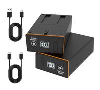 Linergy 2-Pack Rechargeable Battery Pack for Moultrie Edge Cellular Trail Camera - 20W PD Fast Charing & Digital Display - Compatible with Moultrie Edge, Edge Pro, Edge 2, Edge 2 Pro - 6000mAh 64.8Wh