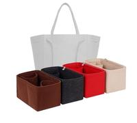 LinerLink Bag Organizer for Celine Medium Cabas Phantom Bag (28L x 36H x 21D cm)(Brown, Style C)