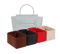 LinerLink Bag Organizer for Celine Mini Belt Bag (27L x 23H x 16D cm)(Black, Style C)