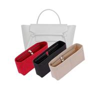 LinerLink Bag Organizer for Celine Pico Belt Bag (15L x 13H x 9D cm)(Beige, Style B: Side Zipper)