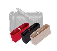 LinerLink Bag Organizer for Chanel Old Medium Boy, 25L x 15H x 9D cm (Beige, Style A: Exposure)